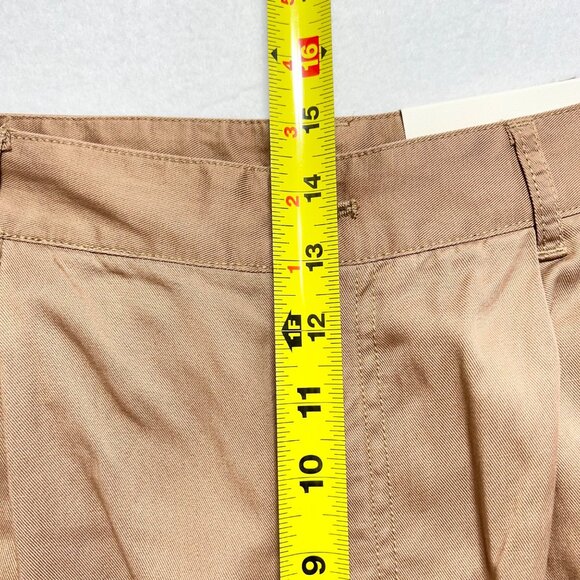 a.n.a. Women's Highest-Rise Tapered Leg Maple Brown Pleated Pants Size 16 NWT - Picture 9 of 11